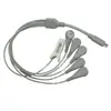 Cable de Conexión Uno a Seis con Conector Hembra para Electrodo Tipo C a 4.0 Personalizado 5 Conectores + 1 Cable de Terapia con Clip para Oreja