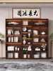 Vitrina con Luces, Estantería para Sala de Estar en Casa, Estilo Lujo Ligero, Vitrina de Pared, Mueble de Piso, Mueble de Piso para Almacenamiento de Figuras