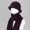 Chapéu de Inverno para Mulheres Idosas, Avó, Senhora Idosa, Chapéu de Tricô de Pelo de Coelho, Chapéu Quente com Forro de Fleece para Outono e Inverno para Meia-Idade e Idosos, Chapéu para Mãe
