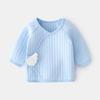 Ropa interior para bebé recién nacido Algodón cálido con aire sin costuras Alas de media espalda para recién nacido Ropa de monje Luna Llena Top para bebé