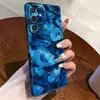 Shopee el más vendido ilustración de arte de peces de aguas profundas azul profundo funda protectora de nicho de gama alta para Galaxy S24 funda para teléfono S25