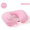 Almohada Inflable en Forma de U Tipo Presión, Ahorra Tiempo y Esfuerzo, Almohada Portátil en Forma de U para Cuello para Aviones, Viajes, Tren de Alta Velocidad y Dormir, Almohada para la Columna Cervical