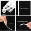 Paquete de 100 Bastoncillos de Algodón para Remover Pestañas Postizas, Bastoncillos de Algodón Desechables para Limpieza de Oídos, Bastoncillos de Algodón de Punta Fina para Maquillaje, Bastoncillos de Algodón para Limpiar Pestañas en una Bolsa