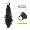 Rabo de Cavalo Trançado para Mulheres com Cabelo Longo, Estilo Preguiçoso e Doce Cool, Cabelo Realista com Elástico para Prender, Rabo de Cavalo Falso Natural Levemente Cacheado Amarrado Lateral