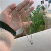 Colar Feminino Nicho Design Sense ins Coreano Dupla Camada Elegante Colar Estilo Frio Clavícula Cadeia Colar Colar Novo Estilo
