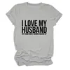 AMO A MI ESPOSO PERO Amazon wish sitio independiente playera casual simple de mujer cuello redondo manga corta