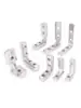 Conector de Ranura en Esquina con Accesorios Integrados para Perfil de Aluminio 2020/3030/4040/4545, Fijación en Ángulo Recto en Forma de L, Norma Nacional Europea