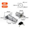 Zuo Gang Xiao Dr. 136C Cerradura de Cajón de Aleación de Zinc para Escritorio Cerradura de Cajón de Lengüeta Cuadrada para Muebles Cerradura de Vitrina Venta al por Mayor