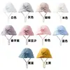 Gorro de Bebé Primavera y Otoño Delgado para Bebé Niña Recién Nacida Sombrero de Pescador Lindo de Princesa Sombrero de Cubeta Ajustable