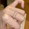 Anel elegante de contas multicamadas, moderno e requintado, design único, alto valor estético, versátil para o uso diário
