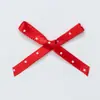 Producto Terminado de Lazo de Puntos con Cinta Larga, Diadema de Cinta de Seda de 3 mm, Pajarita Roja, Pendientes, Accesorios para Ropa, Accesorios para la Cabeza, Accesorios