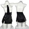 Novo pacote de secretária de roupa íntima sexy da Lin Linting, pacote de professora de uma peça de seda leitosa, uniforme sexy tentação 2489