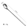 Colher de café com cabo longo de aço inoxidável 304, colher de sorvete, colher de mexer, colher para milk tea, colher de sobremesa, alto valor estético, uso doméstico, em estoque para atacado