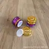 Frasco de creme colorido com diamante de 15g Frasco de creme para dama creme para cuidados com a pele creme para os olhos frasco de acrílico