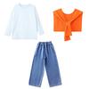 Ropa de actuación de porristas para niños, juegos deportivos de primaria, otoño e invierno, ropa de clase con logo, traje de ropa de actuación de coro de jardín de infantes