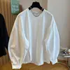 Camisa Chic de Estilo Europeo con Abertura para Mujer, Nueva Colección Primavera y Otoño 2026, Talla Grande, Blusa Casual Elegante de Cuello Redondo para Mujeres de Tallas Grandes