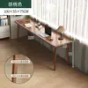 Mesa Dupla, Mesa Longa com Pés de Madeira Maciça, Mesa Estreita Contra a Janela e a Parede, Mesa de Escritório, Mesa para Computador, Mesa de Trabalho, Quarto de Casa