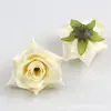33 peças de cabeças de flores artificiais tipo rosa e peônia, na cor branco leitoso, estilo europeu, para DIY de acessórios de cabelo, guirlandas e decoração de casa, adequadas para arranjos florais