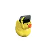 Ornatos Criativos para Micro-Paisagens de Musgo, Novos Acessórios de Boneco Pato com Chapéu de Formatura Grande, Artesanato de Resina para a Temporada de Formatura