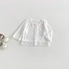 Chal de Punto Dianxi para Bebés y Niños Pequeños, Camiseta Fresca y Sencilla para Aire Acondicionado, Nuevo Estilo de Verano Pantalones Florales Anti-Mosquitos para Bebés Niñas
