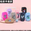 Bolsa de silicona para monedas transfronteriza, billetera pequeña de macarrón, bolso de mano portátil para mujer, bolsa para auriculares portátil al por mayor