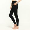 Pantalones de Yoga de Bolsillo Lateral Europeos y Americanos para Mujer, Pantalones Ajustados de Doble Fregado, Ropa Exterior, Abdomen Oculto, Cintura Alta, Levantamiento de Cadera, Pantalones de Fitness