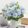 Ramos de Flores Artificiales de Peonía Transfronterizos, Arreglos Florales para Decoración del Hogar, Flores para Bodas, Flores Artificiales al por Mayor