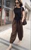 1008 # Conjunto de Pantalones Harem para Mujer, Nuevo Estilo Verano 2026, Camiseta de Manga Corta para Mujer, Holgado, Casual, Moderno y Elegante Conjunto de Dos Piezas