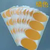 Pegatinas redondas autoadhesivas de colores pegatinas marcadoras pegatinas autoadhesivas pegatinas de nombre en blanco marcas para ropa en el pecho pegatinas de nombre escritas a mano