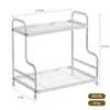 Estante de almacenamiento doméstico de acero inoxidable y acero al carbono para encimeras de cocina, almacenamiento multifuncional, estante simple para condimentos, venta al por mayor
