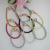 Pulseira Lanyard para Celular Corda de Couro PU Corrente de Mão Pingente para Celular Corrente para Copo d'Água Alça de Reposição para Bolsa de Celular
