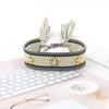 Pulsera de Correa con Borla de Remache de Estrella de Cinco Puntas, Pulsera Tejida de Estilo Étnico Colorido, Accesorios Transfronterizos de Estilo Mixto Multicolor