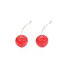 @Oferta Especial Brincos de Fruta Cereja Vermelha, Doces Elegantes, Versáteis Estilosos, Brincos com Design de Nicho da Moda