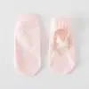 Calcetines de Primavera y Verano para Mujer, Correas de Encaje, Calcetines de Yoga con Suela Antideslizante, Baile de Piso, Ejercicio Físico, Pilates, Calcetines de Algodón