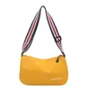 Bolsa Transversal/Ombro Feminina Moda Verão 2025 Casual Esportiva Alça Larga Grande Capacidade Leve Simples
