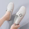 Novedad de Verano Zapatos Birkenstock Huecos de Cuero Genuino para Usar Afuera Medias Zapatillas Suela Suave Cómodas Slip-On Zapatos para Mujer Sandalias y Zapatillas Versátiles