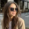 9067 gafas de sol cuadradas de metal de montura delgada de moda retro para Mujer 2020 nuevas gafas de sol oceánicas coloridas