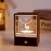 Artesanías de Cristal Adornos Pequeños con Cubos Tallados en su Interior, Regalos Decorativos de Cumpleaños, Souvenirs de Viaje, Artículos de Nicho de Alta Gama 3D
