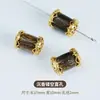 Accesorios Naturales de Madera de Agar para Manualidades, Zaki Lamu de Cinco Sutras, Accesorios Hechos a Mano para Joyería DIY, Cuentas Espaciadoras, Cuentas de Madera, Pulsera