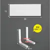Estante de almacenamiento de pared Soporte de pared Soporte de partición para colgar en la pared Estantería colgante de tablero en capas Estante de tablero de madera