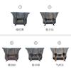 Muscle car Lobo adequado para Haojue AFR125 caixa lateral envolvente de borda lateral bolsa lateral bolsa para capacete motocicleta modificada bolsa de viagem impermeável