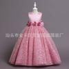 Vestido Amazon Explosions Vestido de Verão para Meninas Saia de Princesa para Meninas Saia Balão Vestido Infantil para Crianças Roupa Infantil Atacado