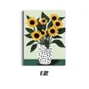 Pintura Decorativa Floral Colorida Contrastante Estilo Retro Americano Transfronteiriço Combinação Sala de Estar Quarto Atmosfera Artística Pintura em Tela Pintura para Pendurar em Casa