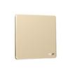 Delixi Socket de Interruptor Ultradelgado Panel de Enchufe Grande Plano Enchufe Dorado Marco de Acero Dorado Shisha Panel Simple 86