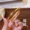 Pulsera Heritage de Hielo Triturado Explosivo de Oro Aluvial para Mujer, Pulsera Sólida de Lujo Accesible a la Moda de la Misma Tienda de Oro Que No Se Desvanecerá por Mucho Tiempo