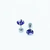 Pendientes de Acero de Titanio 316 con Forma de Disco Redondo, para Cruce de Fronteras Europeas y Americanas, con Tachuelas de Zirconia de Colores para Hélice Auricular, Tachuelas Cocleares, Joyería para el Oído, Venta Directa al por Mayor
