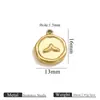 Acessórios de Joias DIY de Aço Inoxidável Europeu e Americano Pingente de Borboleta Coração Cruz Pulseira Colar Brincos Acessórios