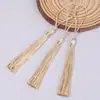 30 Peças/Pacote Franja com Borlas e Cordão para Pendurar, Estilo Suave, Comprimento da Franja 80mm, Comprimento do Cordão 50mm, Acessórios para Joias DIY, Pingentes