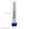 Seringa de plástico transparente com tampa preta, seringa de plástico transparente, frasco para contas transparentes, agulha, linha de armazenamento, carregador de agulhas
