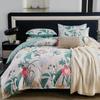Ropa de cama de cuatro piezas de cachemira de planta lijada respetuosa con la piel, dormitorio de estudiantes, individual, sábana, funda nórdica de tres piezas 1.5m
